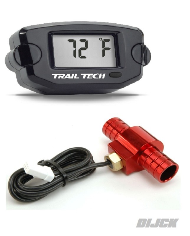 TrailTech Parts > TRAIL TECH Temp Meter16mm Rad. Hose Sen Van Dijck